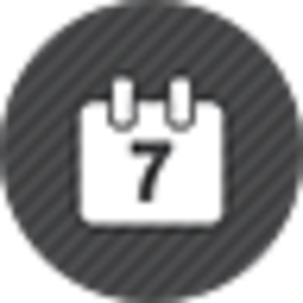 Calendar Date 2 Image - Circle (600x600), Png Download