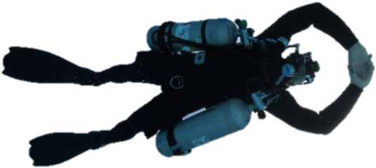 Easier Trim - Sidemount Diver Png (685x458), Png Download