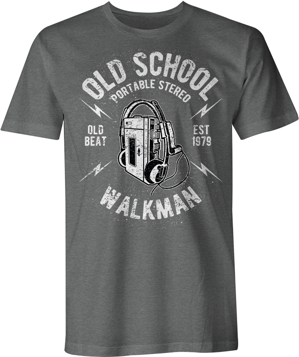 Old School Walkman - Camisetas Com Walkman (670x800), Png Download