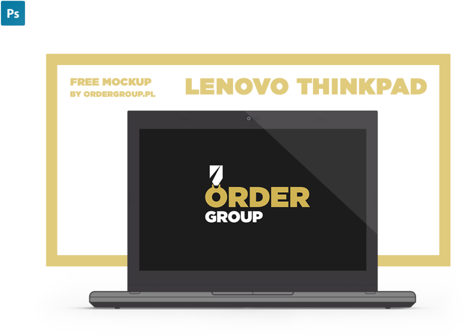Lenovo Thinkpad Free Mockup - Lenovo Thinkpad Mockup (1024x683), Png Download
