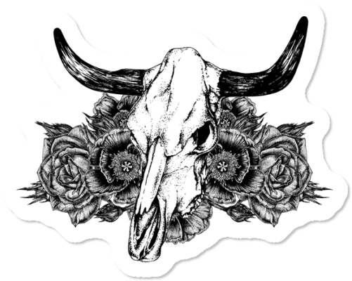 Owl Spirit $3 - Pen Drawing Bull Skull (650x650), Png Download