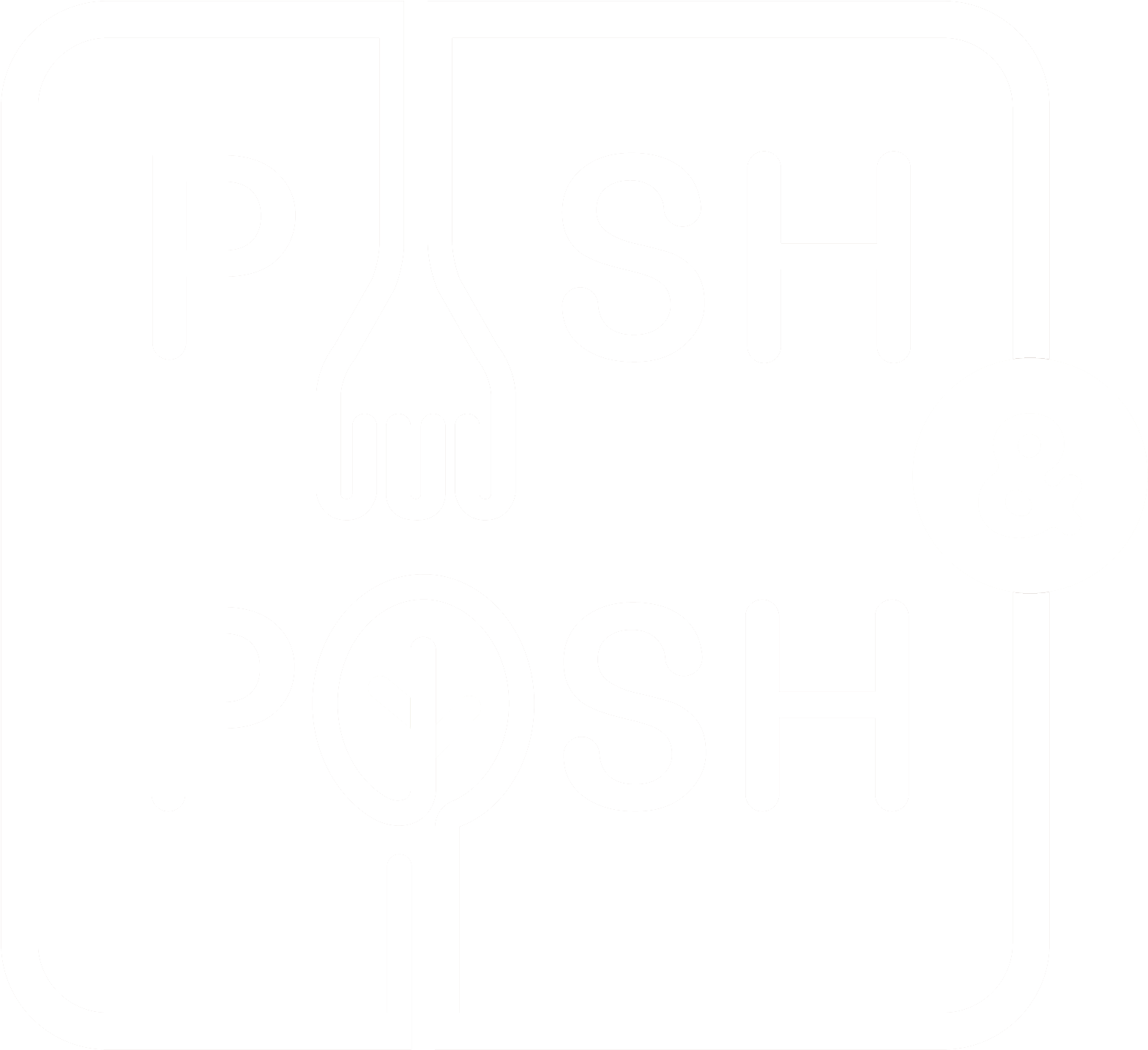Pish & Posh - Sign (2083x2083), Png Download