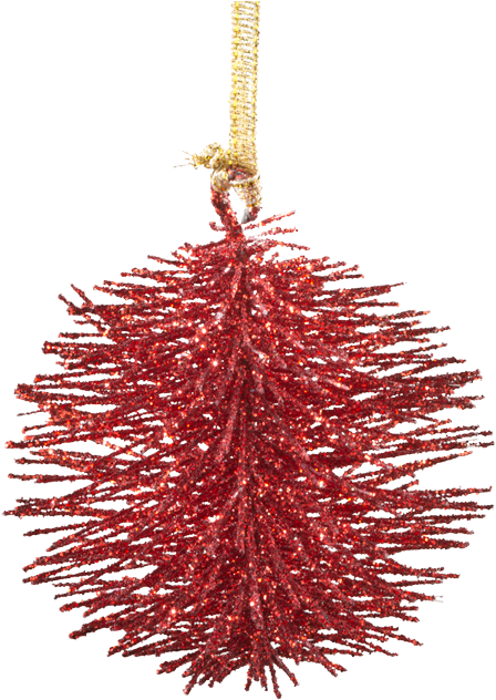 Bobble With Glitter, Small, Red - Christmas Ornament (578x700), Png Download