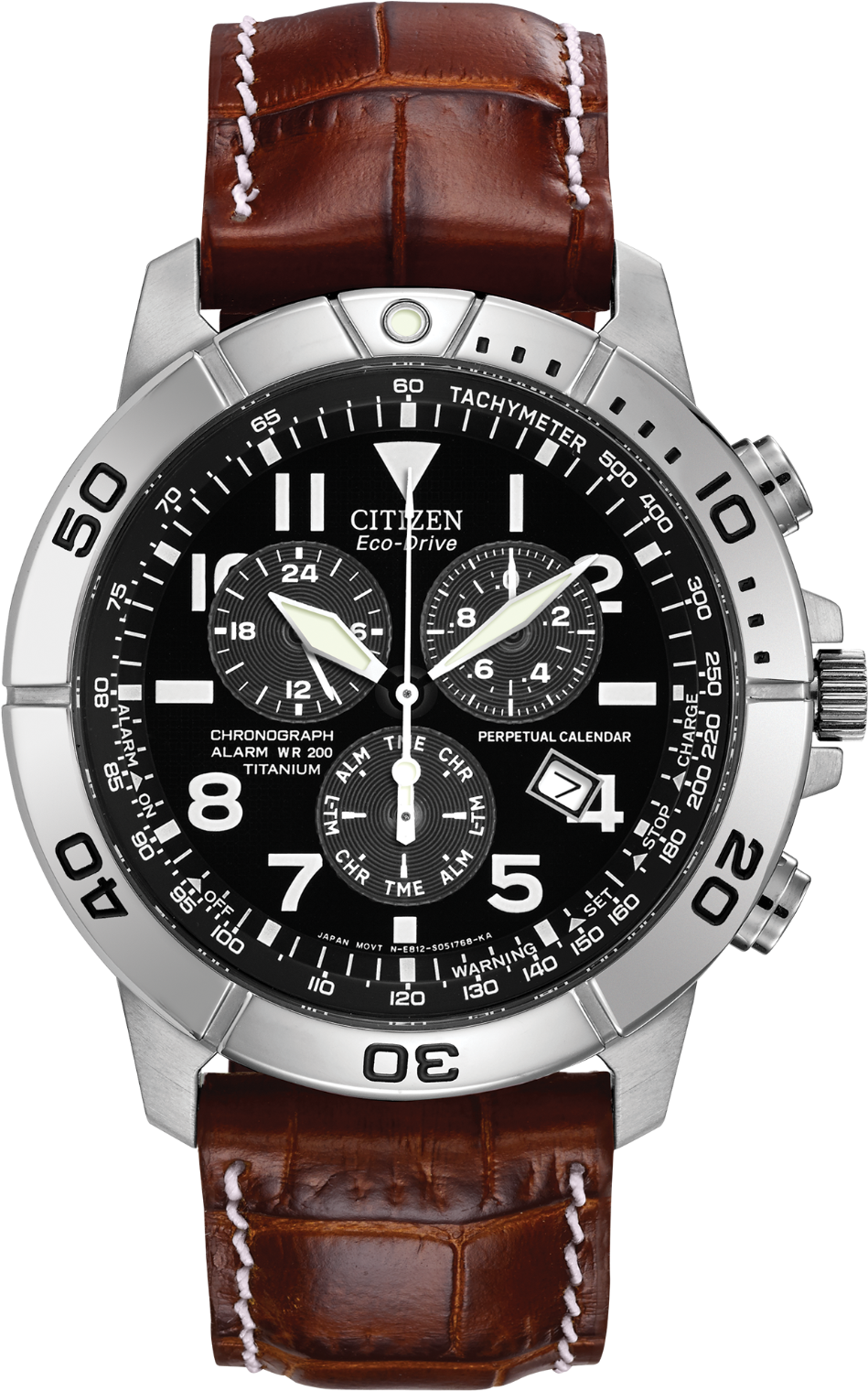 Images - Citizen Eco Drive Titanium Perpetual Calendar Chronograph (1000x1571), Png Download