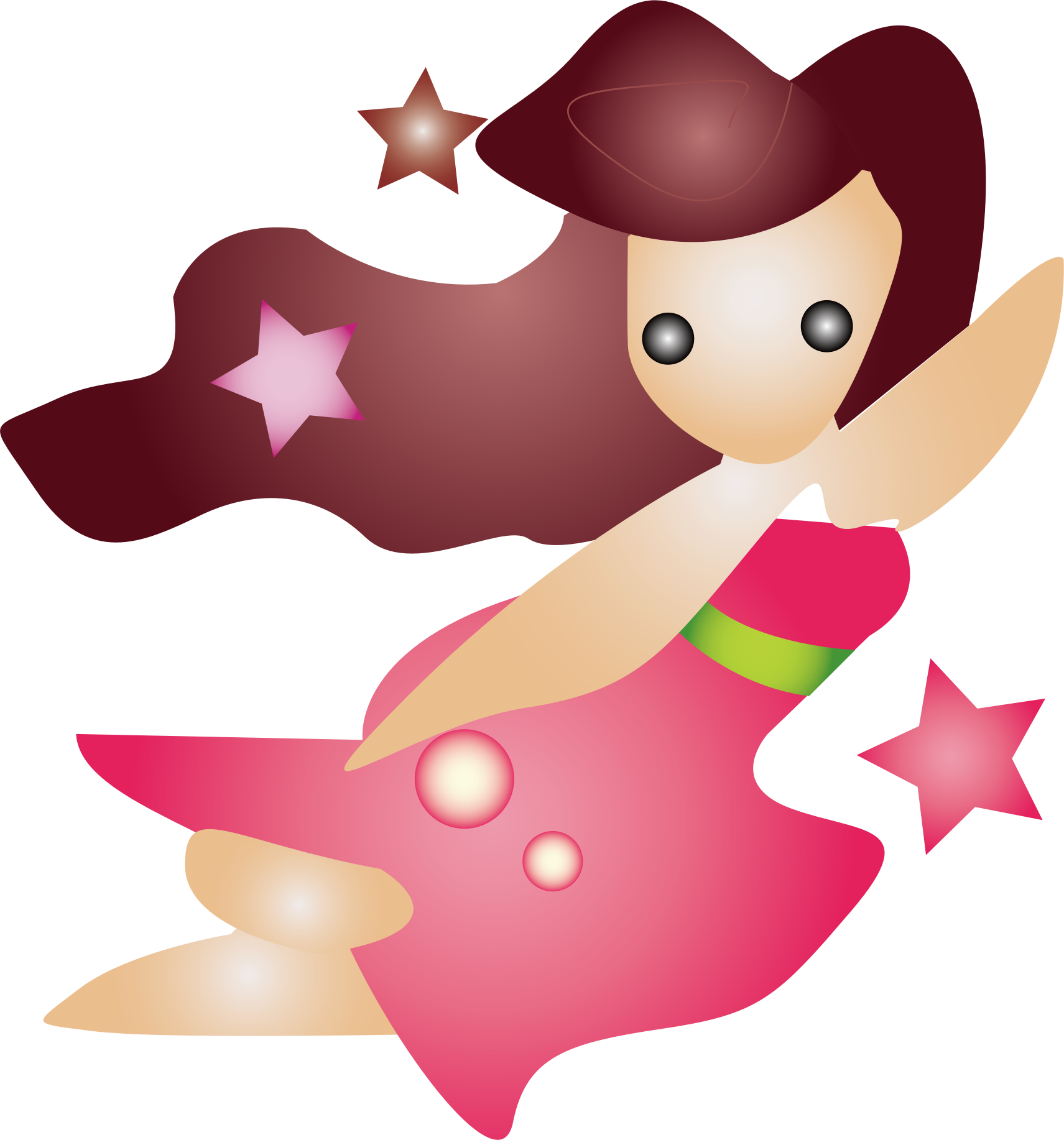 Angel Girl - 十 二 星座 卡通 图片 (565x800), Png Download