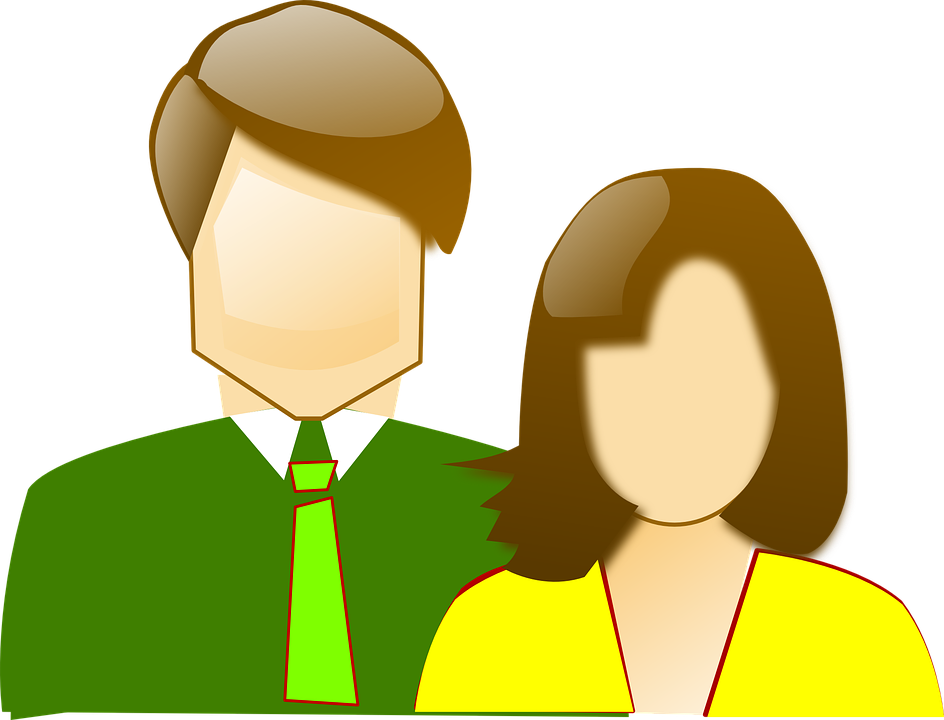 Women Clipart Son - Clipart Mom And Dad (944x720), Png Download
