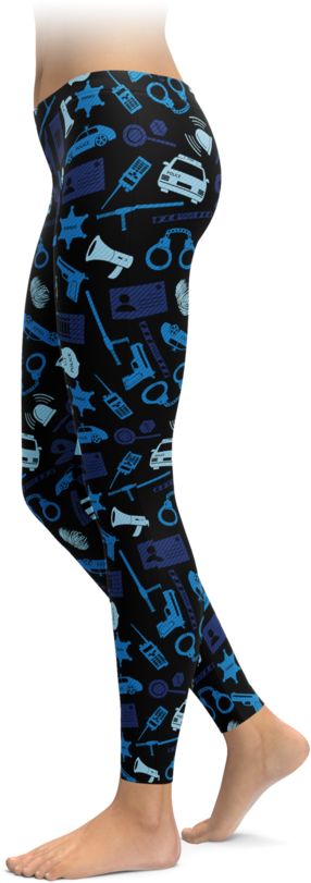 Police Icon Leggings - Mandala Leggings (740x896), Png Download