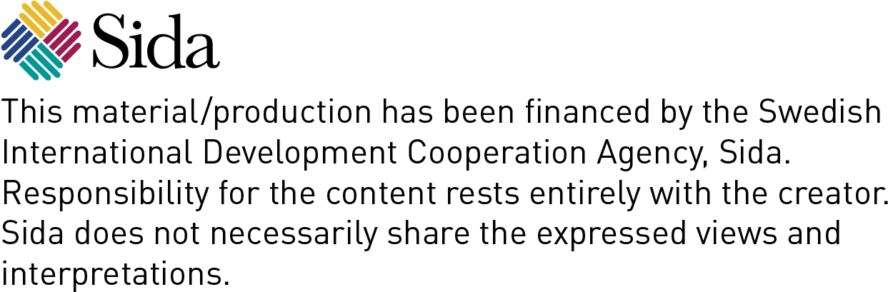Sida's Logotype With Disclaimer Text - Sida (1261x409), Png Download