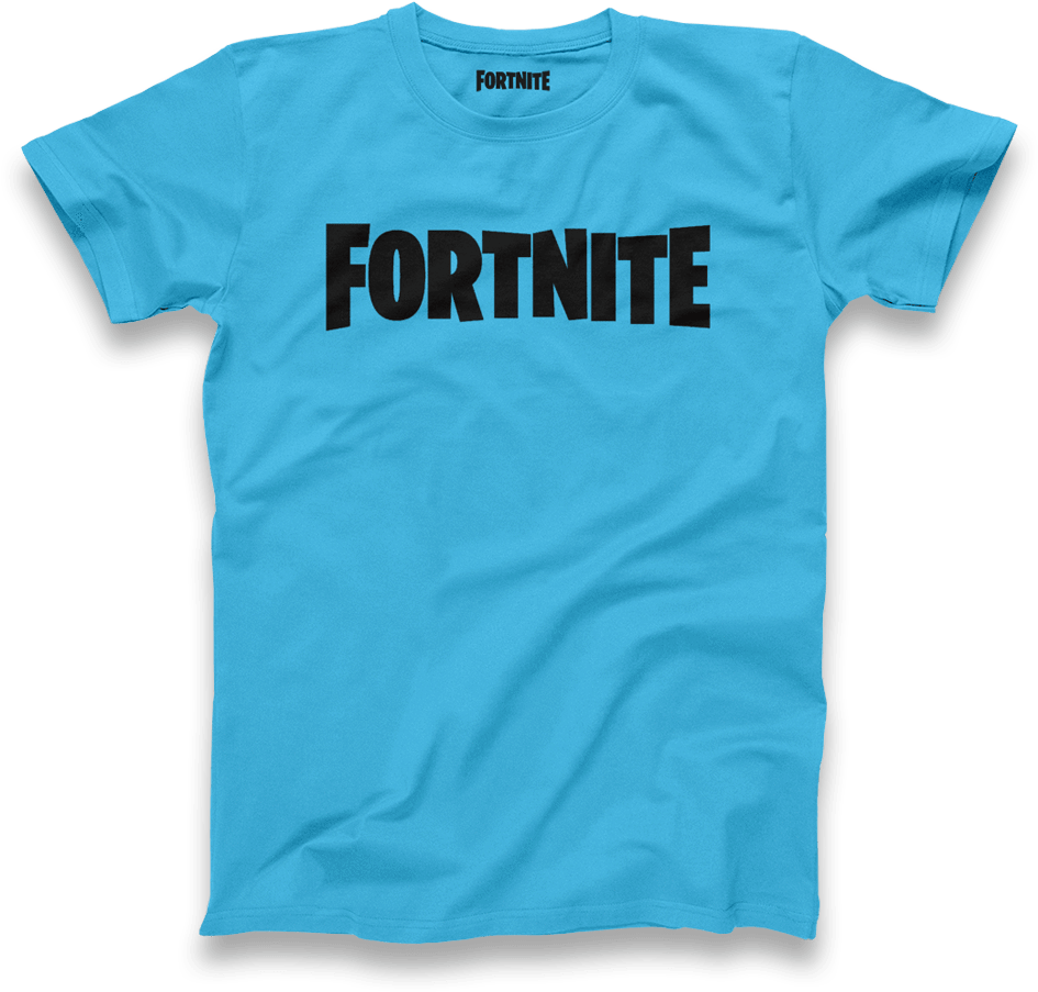 Fortnite Black/blue Logo Tee - Fortnite (1001x1000), Png Download