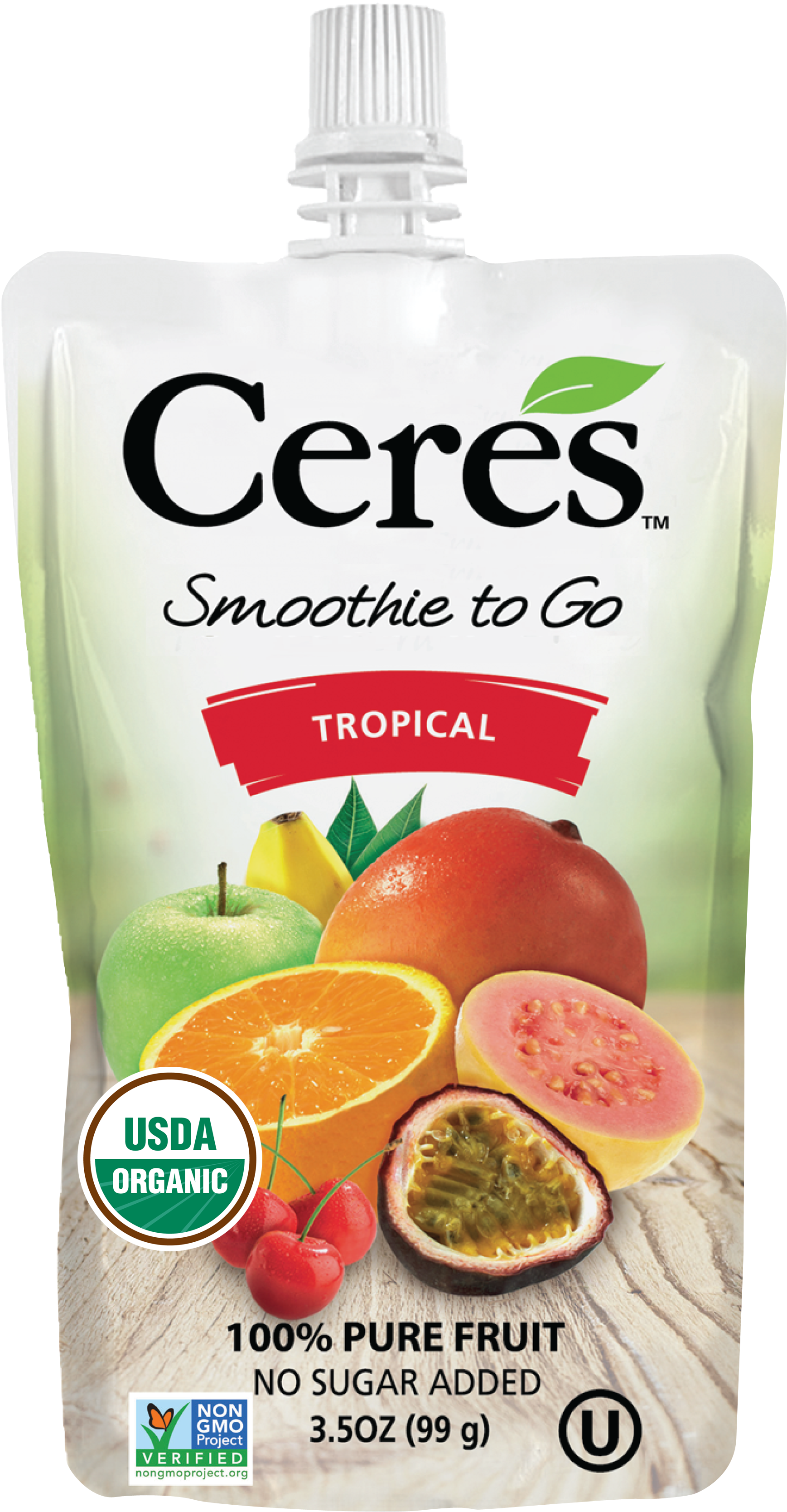 Tropical 100% Pure Fruit Smoothie - Ceres Smoothie To Go (2480x3508), Png Download