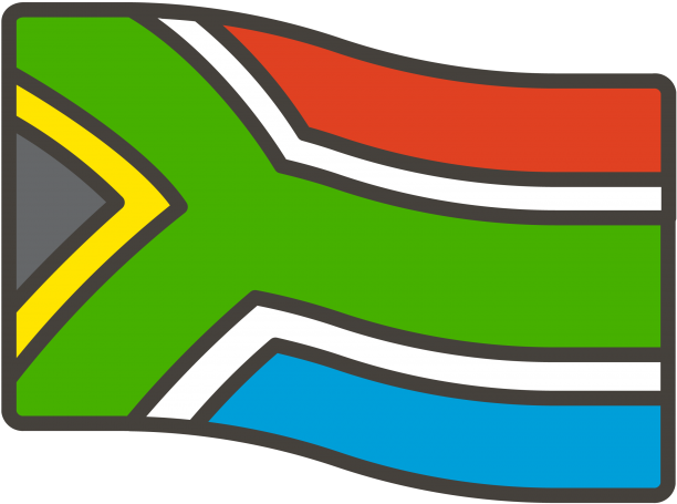 South Africa Flag Emoji - Graphic Design (866x650), Png Download