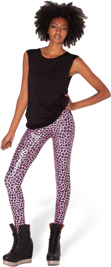 Pink Panther Leggings - Leggings (683x1024), Png Download
