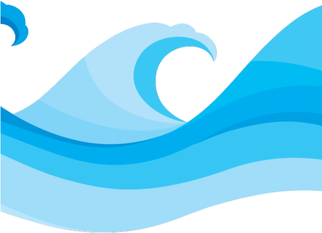 Wave Clipart Swimming (640x480), Png Download