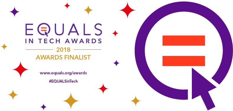 2018 Equals Awards Finalist - Equals In Tech Awards Logo (850x410), Png Download
