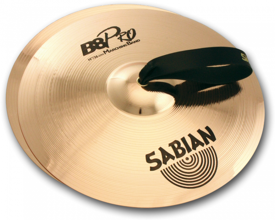 Sabian B8 Pro 14 Inch Marching Band Cymbals - Sabian B8 (900x720), Png Download
