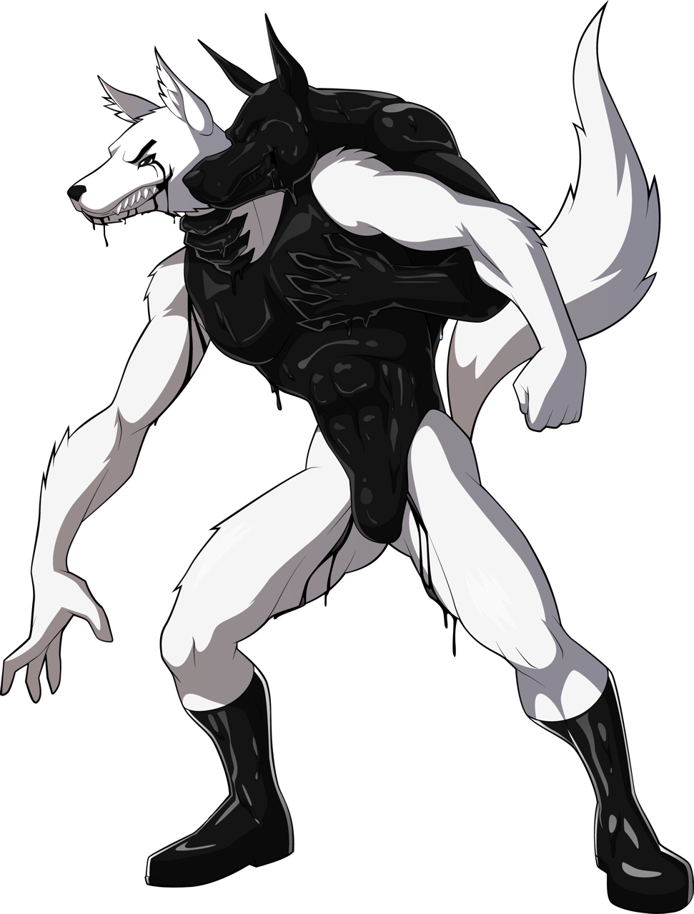 Featured In The Following Folders - Furry Slime Possession (971x1280), Png Download