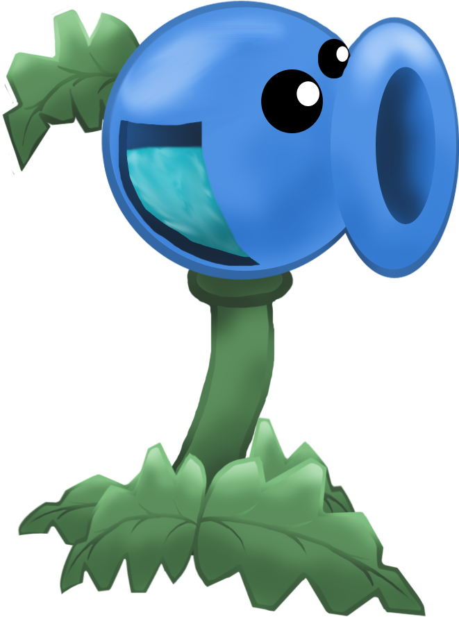 Aqua Pea - Cartoon (692x962), Png Download
