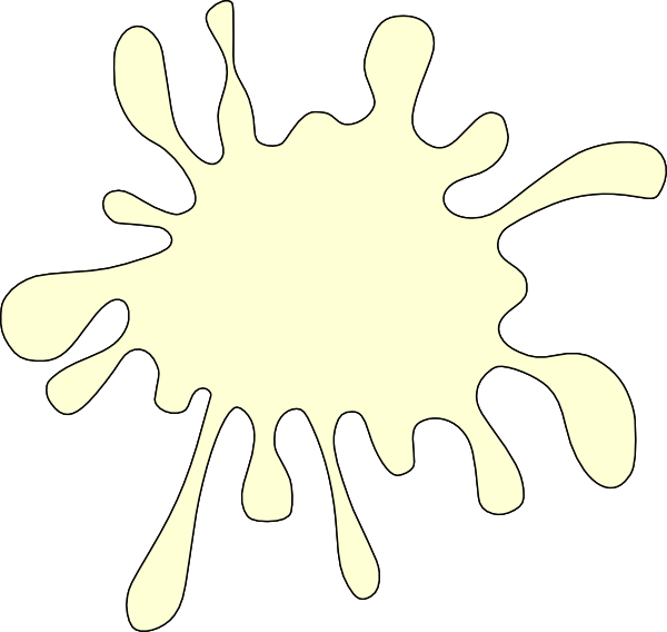 Outline Of A Puddle (600x568), Png Download