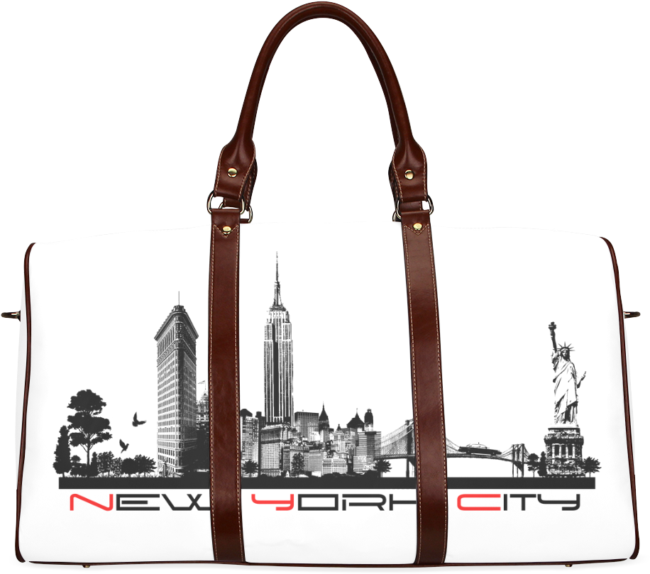 New York City Skyline 6 Waterproof Travel Bag/large - Bags Travel Girls (1000x1000), Png Download