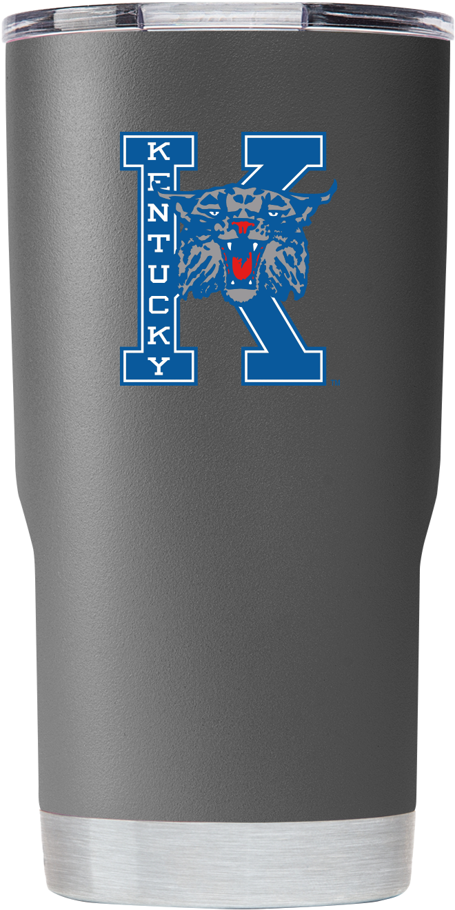 Kentucky 20 Oz Vault “k-cat” Gray Tumbler - Pint Glass (1593x1593), Png Download