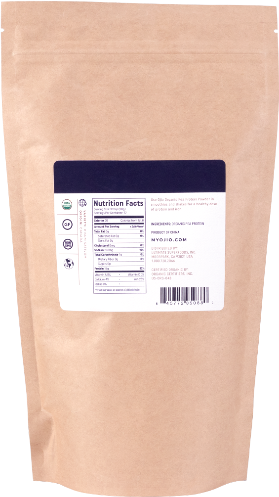 Ojio Bag Pea Protein Back 1 (1200x1200), Png Download