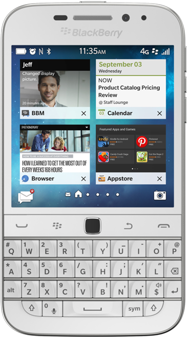 What's Coming In Blue, Bronze And White The Blackberry - Blackberry White (1079x858), Png Download