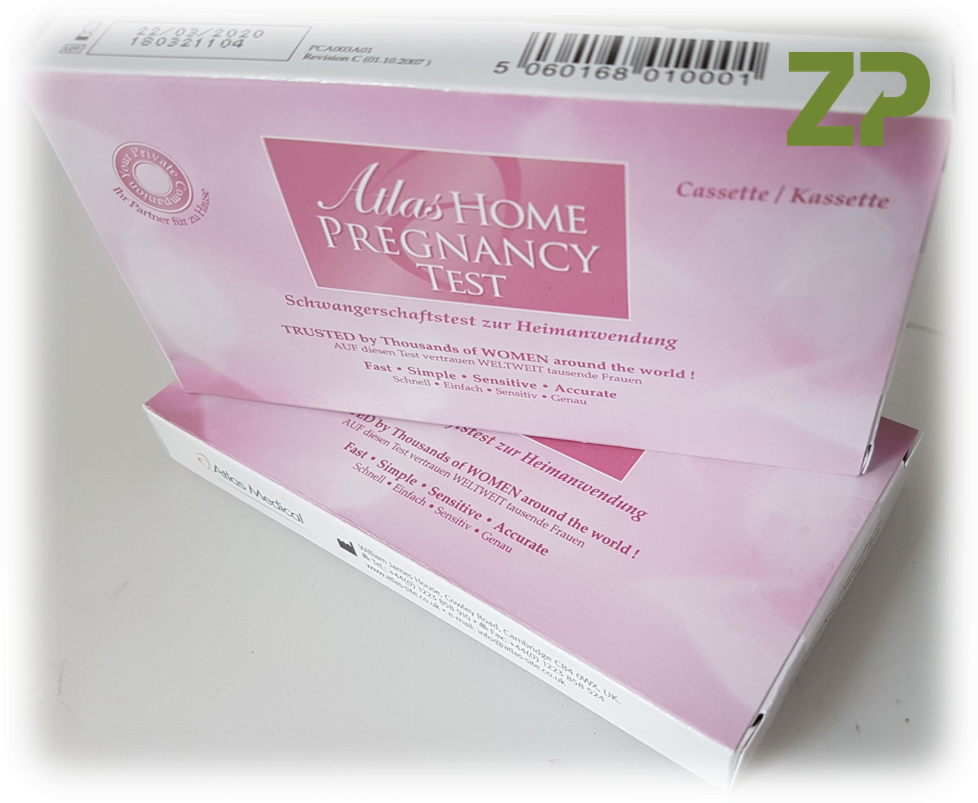 Atlas Medical Pregnancy Test - Box (978x803), Png Download