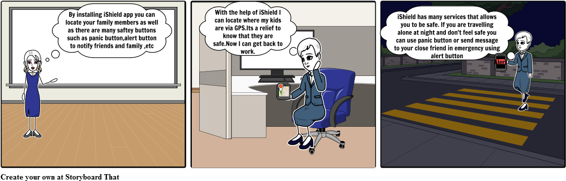 Ishield - Cartoon (1164x385), Png Download
