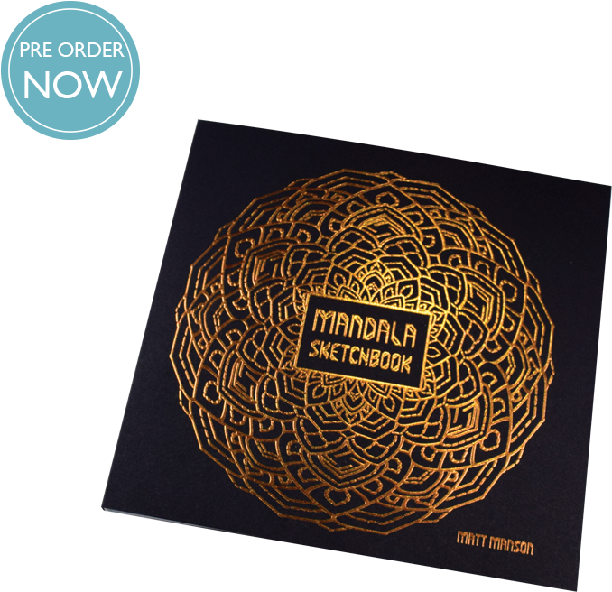 Pre Order Mandala Sketchbook Matt Manson - Circle (800x800), Png Download