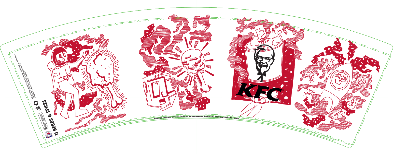 I Chose To Use This Notion Of Space Travel And Discovery - Kfc (1600x629), Png Download