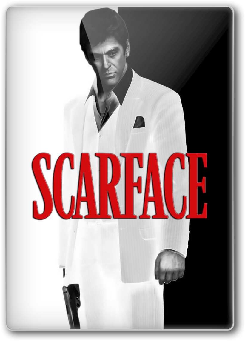 Scarface 1080p Bluray X264 Dual Audio [hindi 640 Kbps - Scarface (848x1172), Png Download