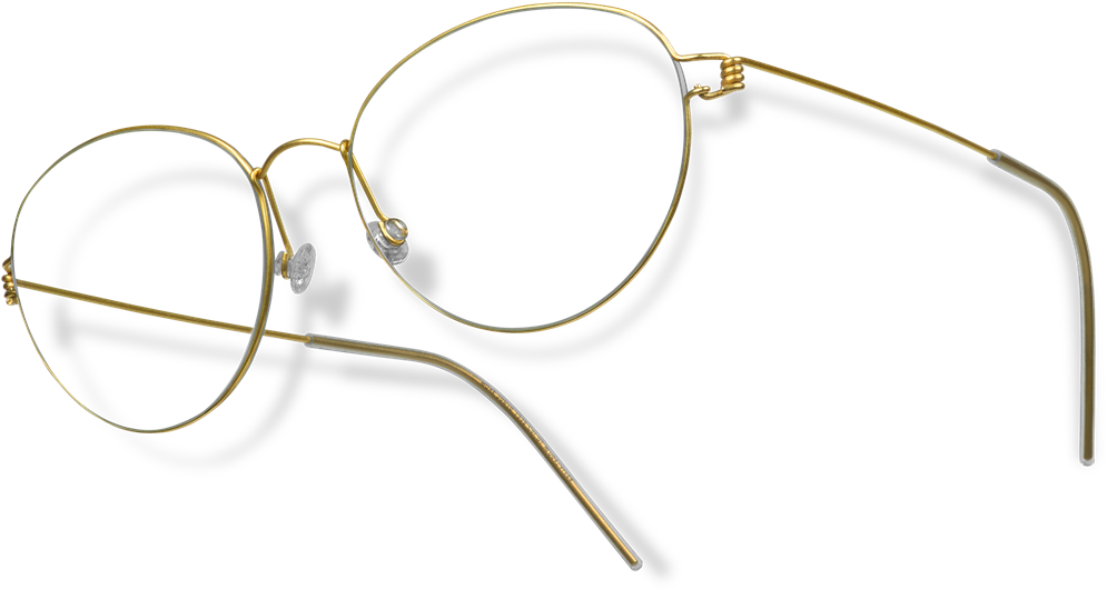 Brass Progressive Reading Glasses - Lindberg Air Titanium Rim Damen (1024x598), Png Download