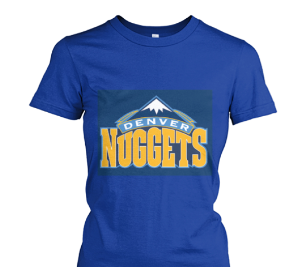 Denver Nuggets Ladies Shirt - Denver Nuggets (1000x525), Png Download
