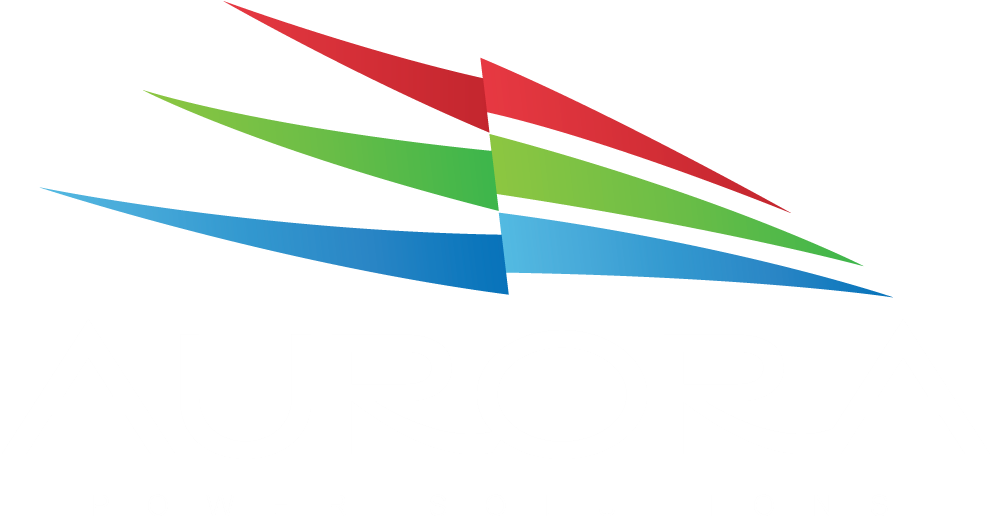 Aurora Power Solutions Logo - Flag (990x528), Png Download