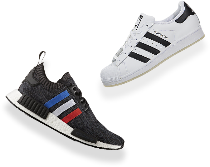 Two-sneakers - Adidas Superstar (673x535), Png Download