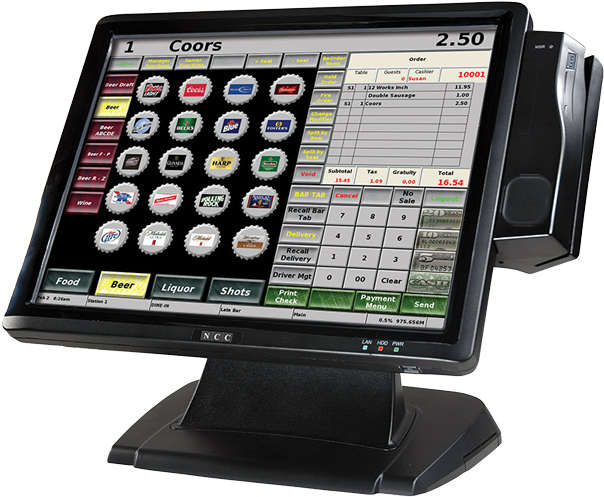 Spt 4700 Ncc Bar Nightclub 800 Sm - Bar Point Of Sale Terminal (620x520), Png Download