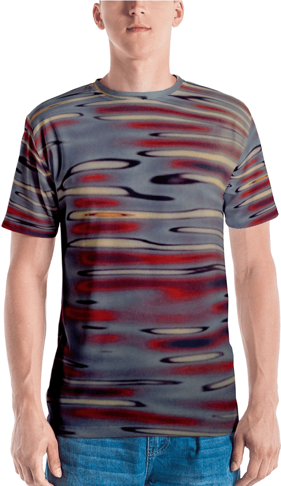 Water Ripples Men's T-shirt - T-shirt (1000x1000), Png Download