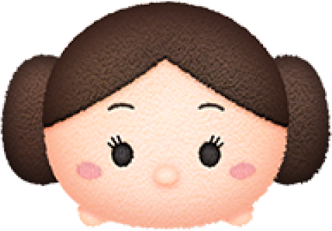 Disney Tsum Tsum Princess Leia (640x480), Png Download