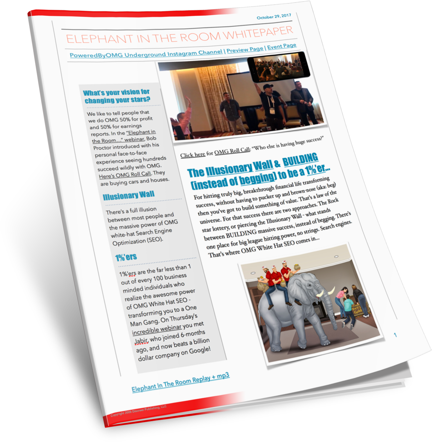 Your 3-page "elephant In The Room" Webinar Whitepaper - Flyer (1748x1781), Png Download