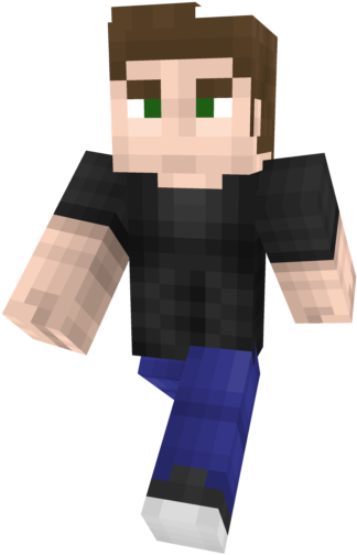 Simple Man New Ish Shading Style Minecraft Skin Png - Minecraft Skin Normal Man (640x640), Png Download