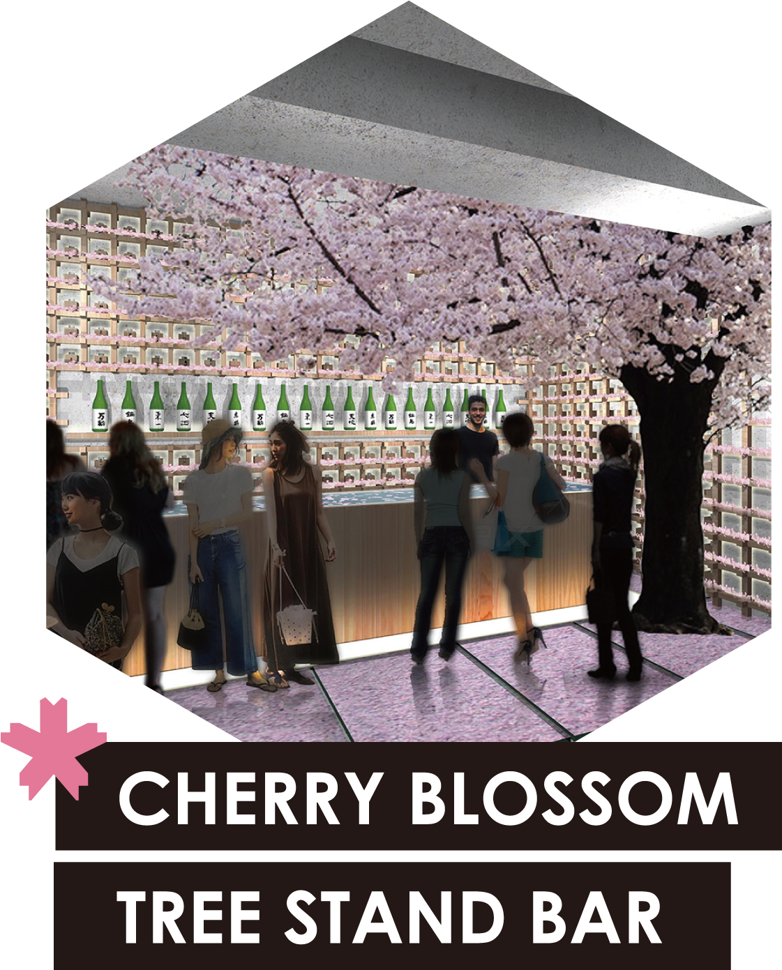 A Stand Bar With A Tall Sakura Tree Rises In The Middle - Keep Calm And Blog (1200x1400), Png Download