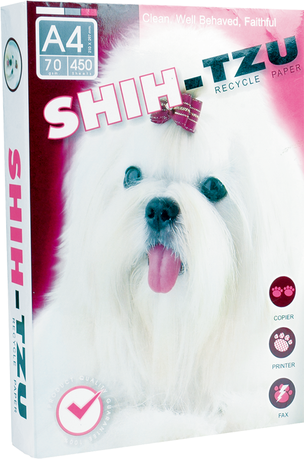 โปรโมชั่น Shih-tzu Copy Paper Size A4 70 Gram 1 Ream - Companion Dog (1000x1000), Png Download