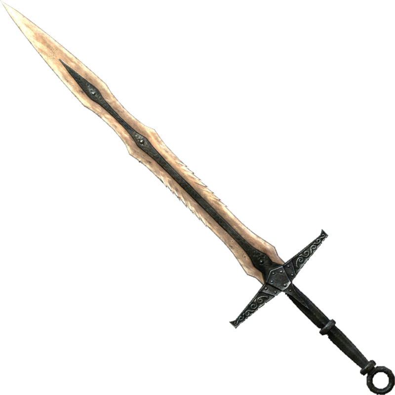 Real Sword Png File - Dragonbone Sword Skyrim (800x800), Png Download