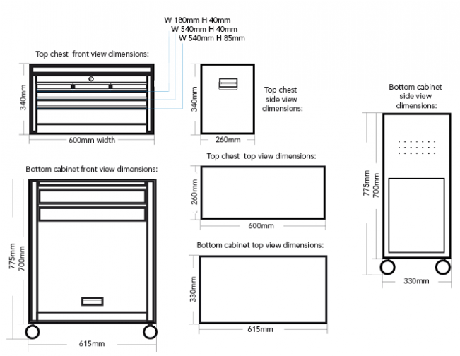 Zoom - Tool Box Drawer Dimensions (650x650), Png Download