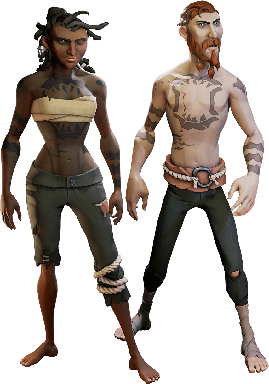 Sea Of Thieves - Sea Of Thieves Hungering Deep Tattoos (960x1300), Png Download