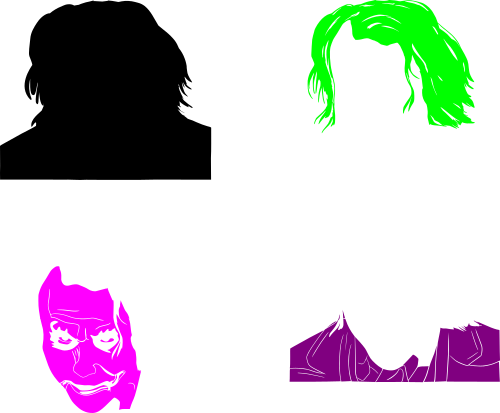 Joker Svg (500x413), Png Download