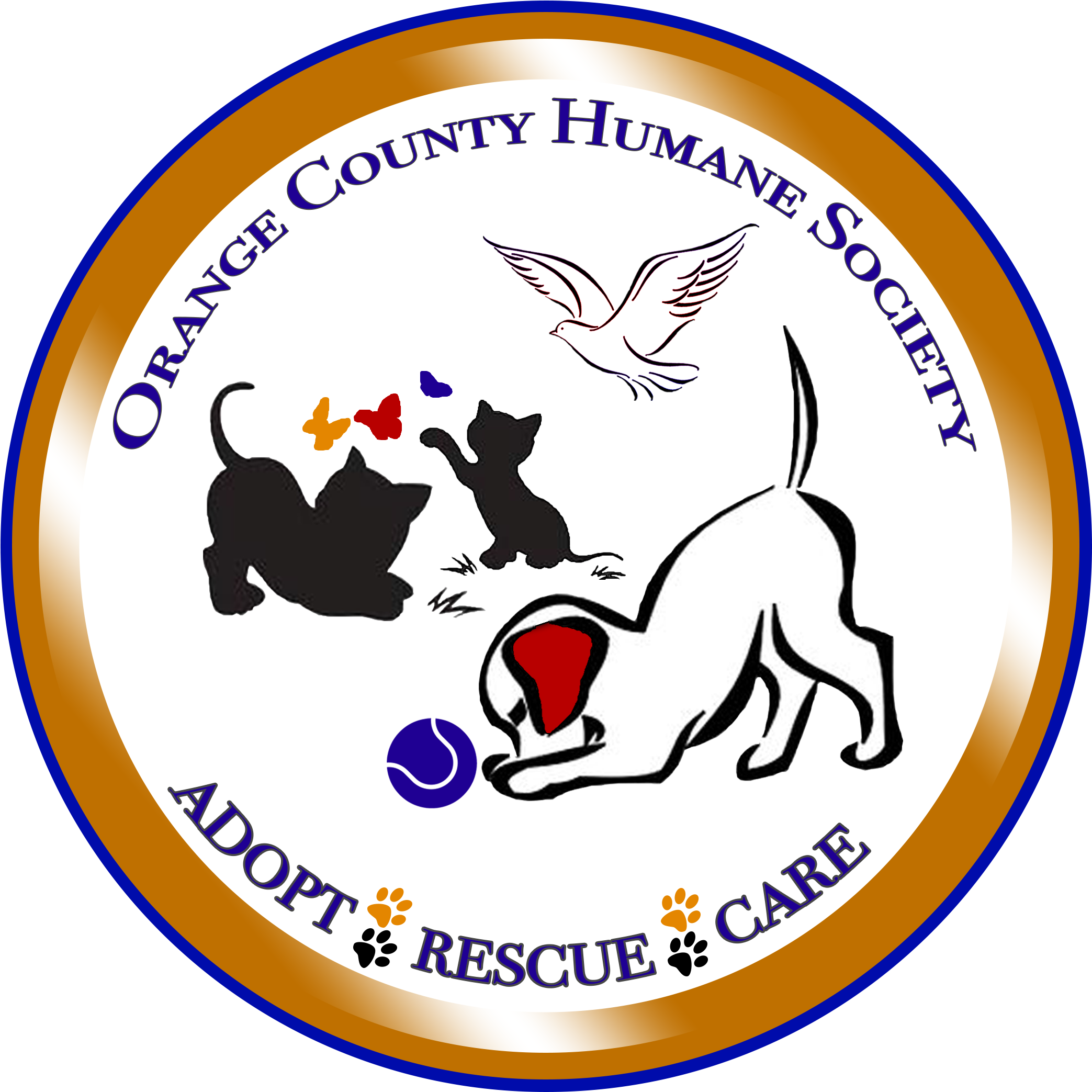 Downward Puppy Oval Ornament Clipart , Png Download - Orange County Virginia Animal Shelter (2087x2087), Png Download