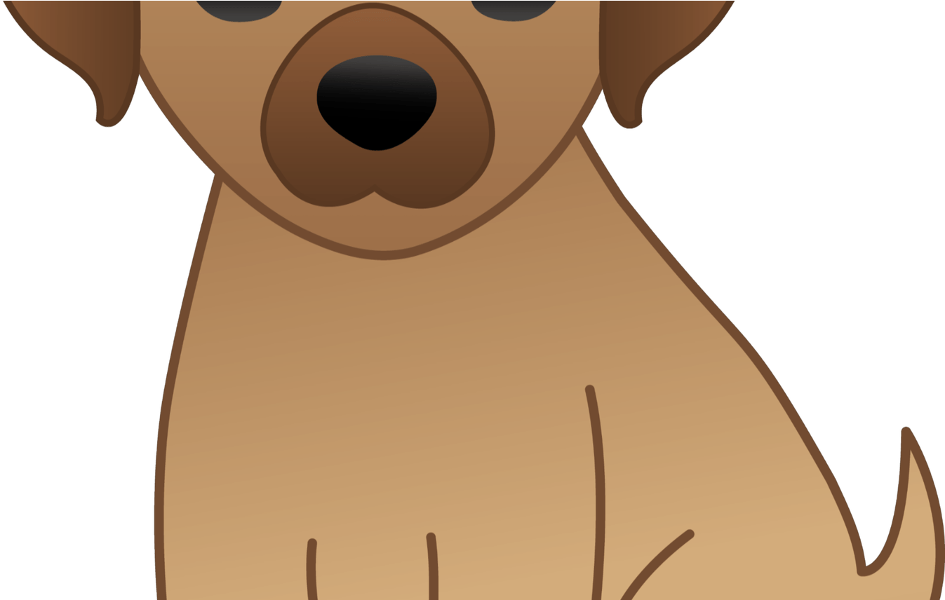 Cute Brown Puppy Clip Art Sweet Clip Art - Cute Moving Dog Cartoon (1368x855), Png Download