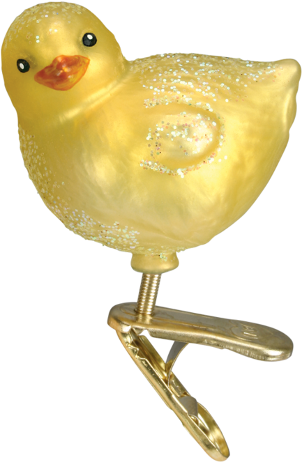 Old World Christmas Blown Glass Baby Chick Ornament - Duck (1024x1024), Png Download