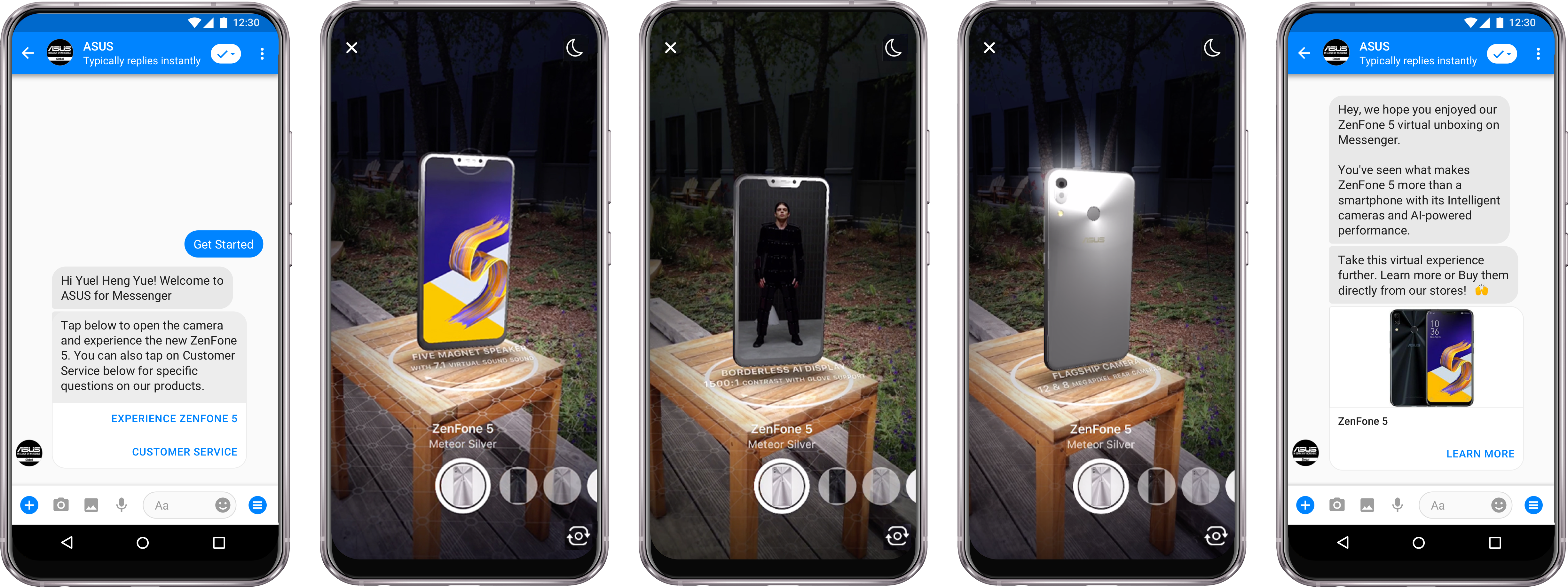 Facebook Brings Augmented Reality To Messenger Bots - Facebook Augmented Reality Ads (5338x2224), Png Download